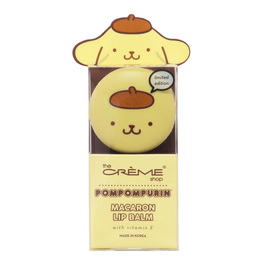 Pompompurin Macaron Lip Balm "Caramel Pudding" With Vitamin E