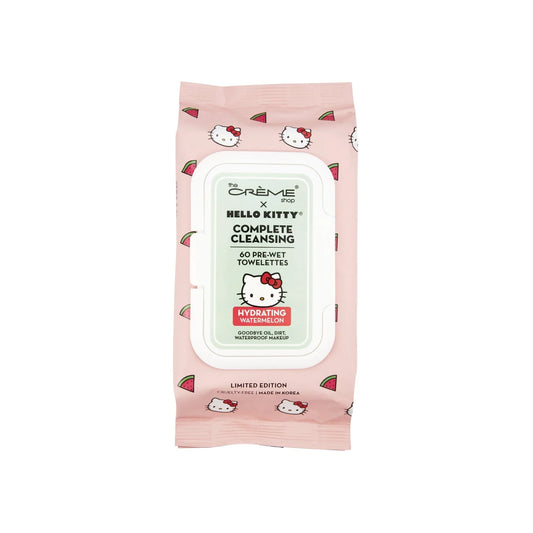 Hello Kitty 3-IN-1 Complete Cleansing Essence-Rich Towelettes - Hydrating Watermelon