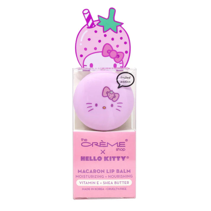 HELLO KITTY MACARON LIP BALM Strawberry Rose Latte