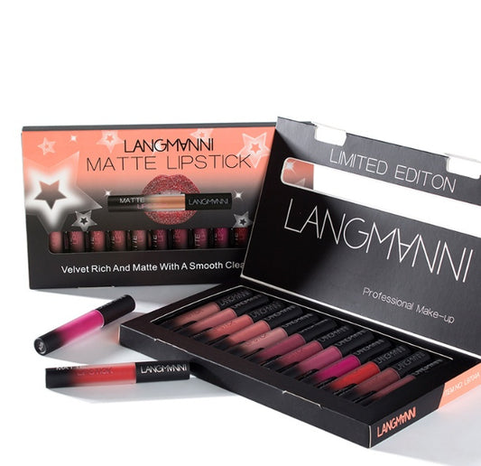 Waterproof Matte Lipstick Set – Long-lasting Velvet Finish