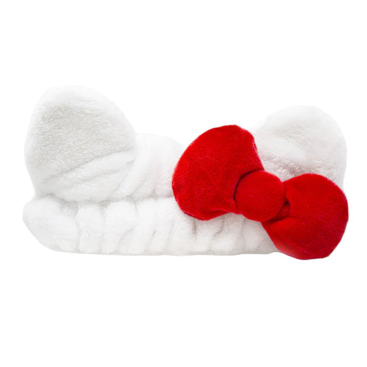 Plush Spa Headband with Hello Kitty's Signature Bow | Cruelty-Free & Vegan