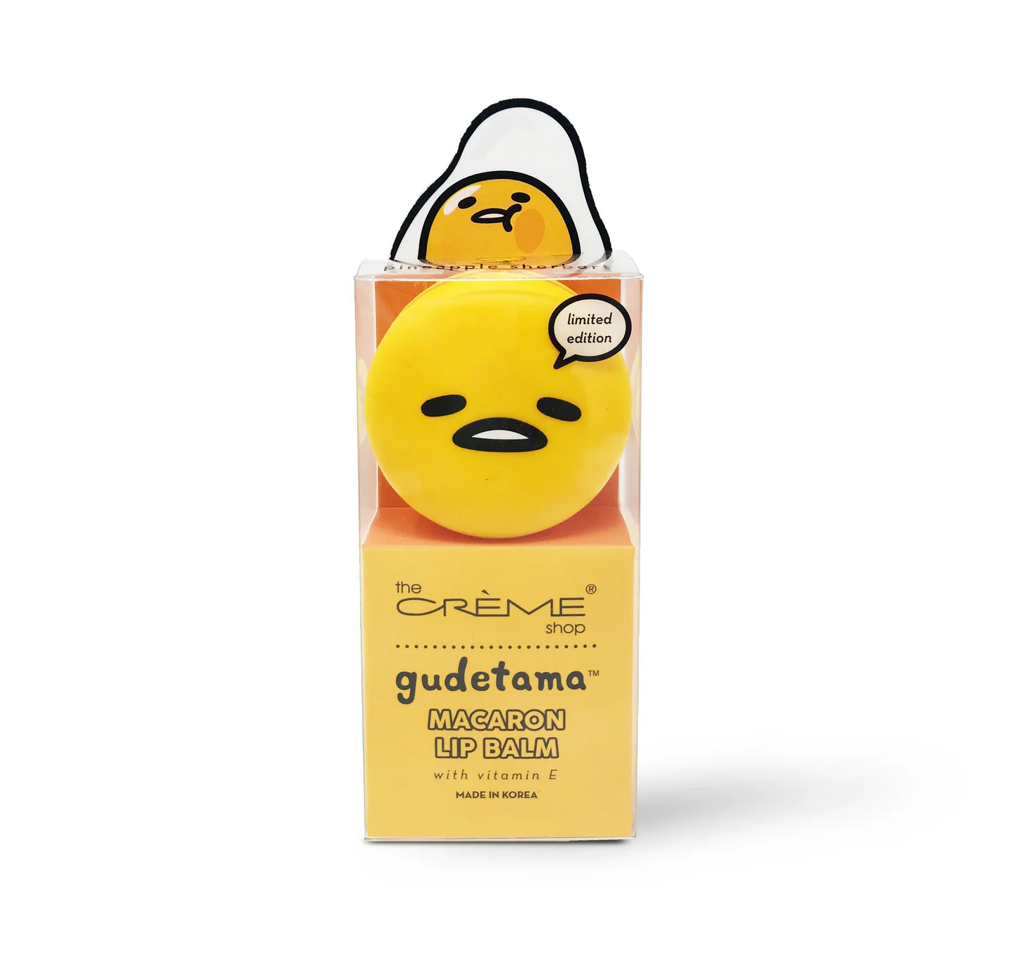 Gudetama Macaron Lip Balm - Pineapple Sherbert